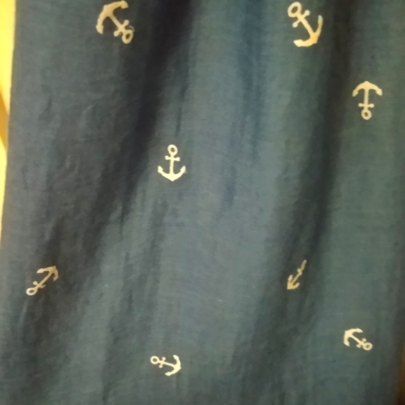 3/$25 Nautical Women's Infinity Scarf Blue White Anchors - Picture 2 of 2